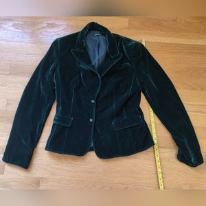 Tahari Green Velvet Blazer